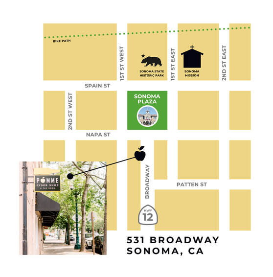 Location Map 531 Broadway, Sonoma